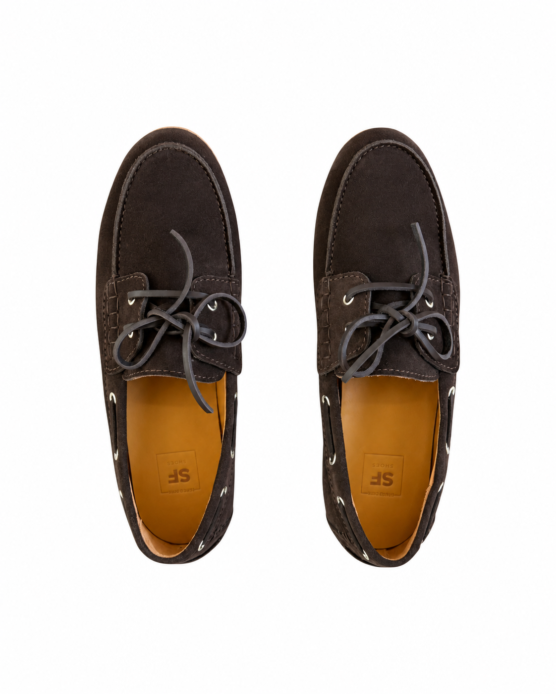 Riva - Dark Brown Suede — top view